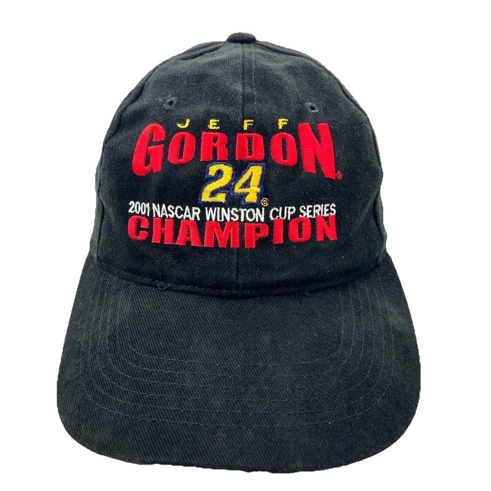 Vintage Jeff Gordon Hat Cap Strap Back Nascar Racing Y2K 2000s 2001 Twill Adult